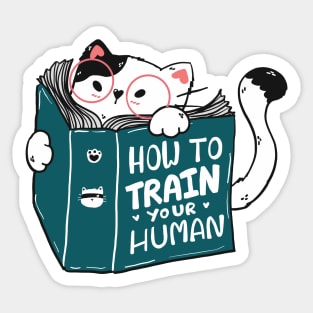 Reading cat - Cute Sticker